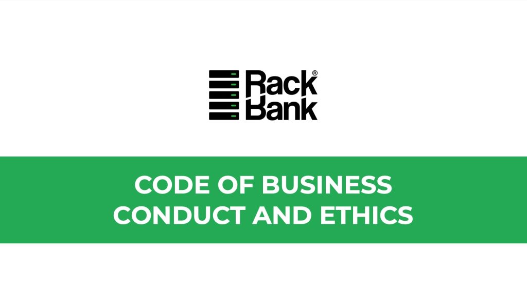 RackBank code of conduct